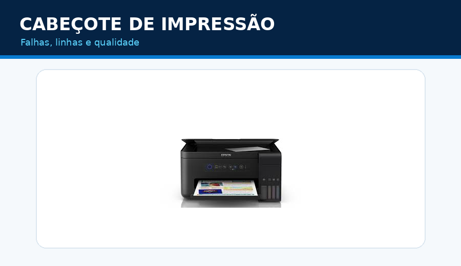 Reparo e limpeza de cabeçote Epson