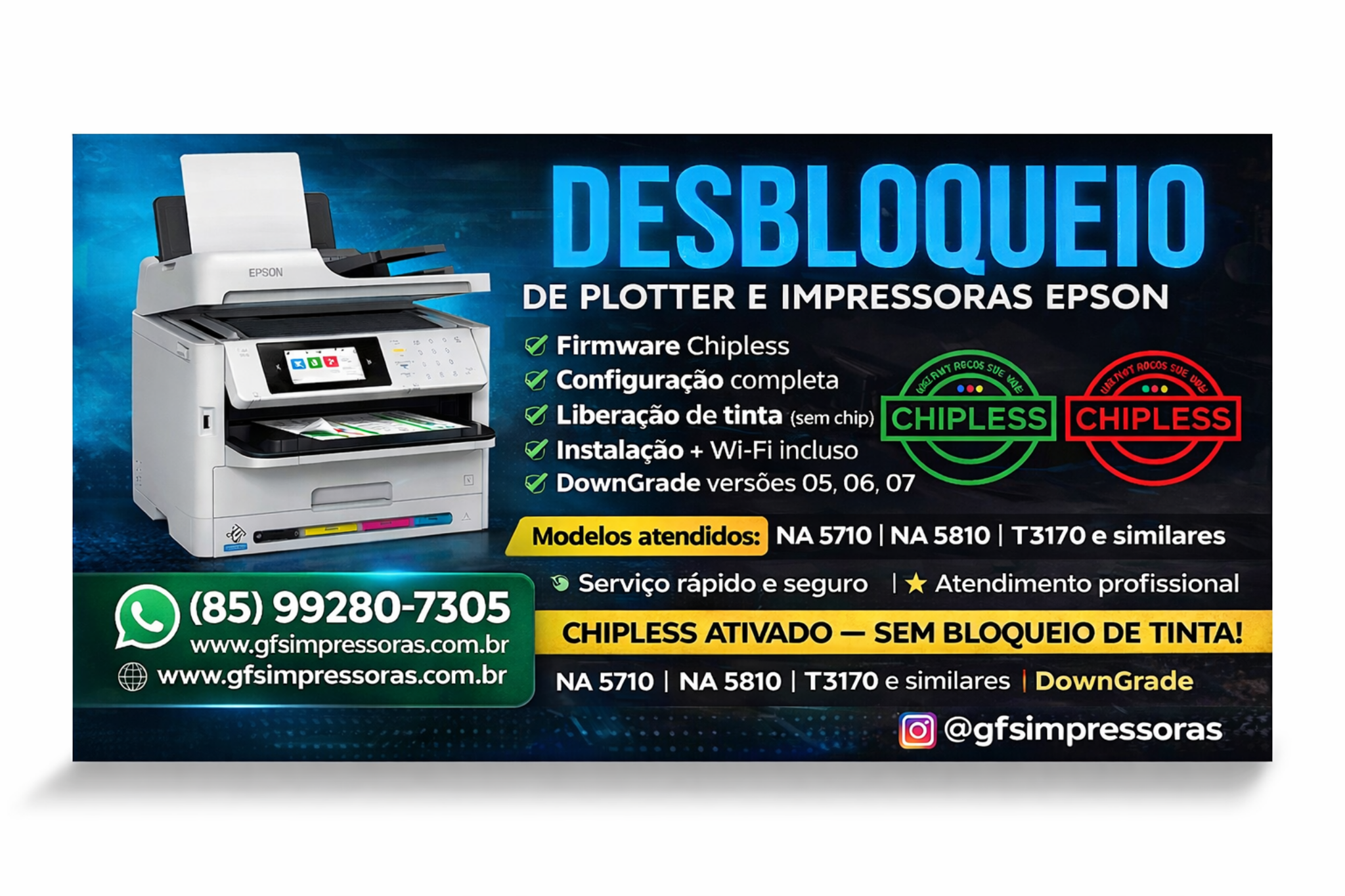 Desbloqueio de plotter