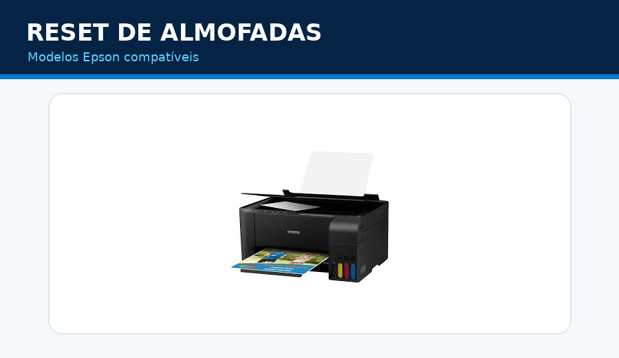 Reset de almofadas Epson